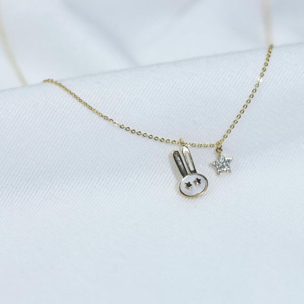 pendant necklaces annuola long ears necklace small animal series sweet and cute simple fashion exquisite maiden neck jewelry accessor, Silver
pendant necklaces annuola long ears necklace small animal series sweet and cute simple fashion exquisite maiden neck jewelry accessor, Silver
