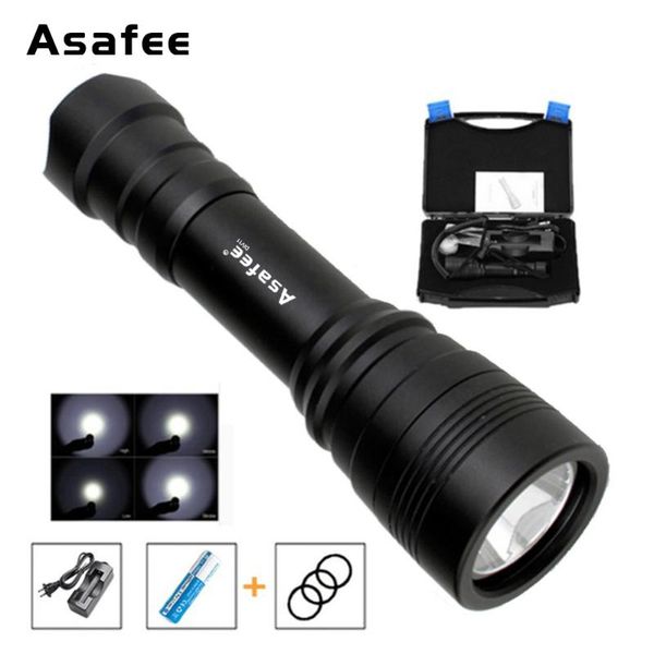 asafee diving technical leisure diver torc cree xm-l2 led scuba torch 18650 battery gift box flashlights torches
asafee diving technical leisure diver torc cree xm-l2 led scuba torch 18650 battery gift box flashlights torches