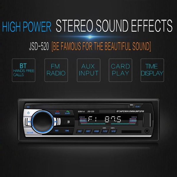 jsd-520 bluetooth car audio player radio stereo autoradio 12v in-dash fm aux input receiver sd card slot usb mp3 for mmc wma & mp4 players
jsd-520 bluetooth car audio player radio stereo autoradio 12v in-dash fm aux input receiver sd card slot usb mp3 for mmc wma & mp4 players