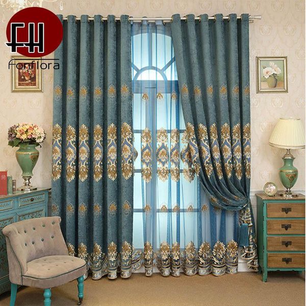 curtain & drapes europe style blackout curtains for living room luxury embroidered bedroom bule chenille fabric window treatment
curtain & drapes europe style blackout curtains for living room luxury embroidered bedroom bule chenille fabric window treatment