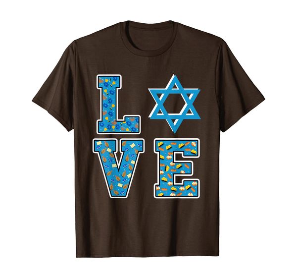 love hanukkah 2019 with star menorah challah bread dreidel t-shirt, White;black
love hanukkah 2019 with star menorah challah bread dreidel t-shirt, White;black