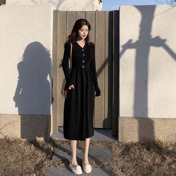 sweater dresses black maxi long sleeve v-neck knitted dress women clothing, Black;gray
sweater dresses black maxi long sleeve v-neck knitted dress women clothing, Black;gray