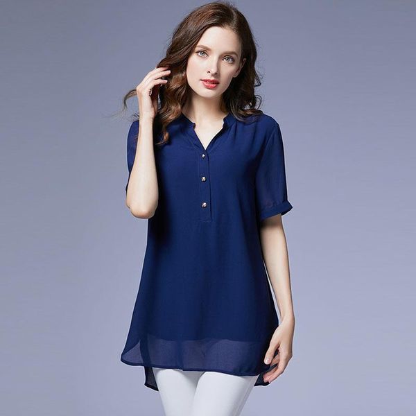 women's blouses & shirts chiffon short sleeve 2021 summer foreign style large size shirt, White
women's blouses & shirts chiffon short sleeve 2021 summer foreign style large size shirt, White