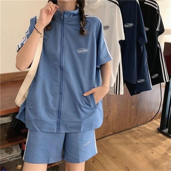 women's tracksuits casual japan style two-piece suit long sleeve jacket with zipper +high waist short sport pants preppy young 2 piece, Gray
women's tracksuits casual japan style two-piece suit long sleeve jacket with zipper +high waist short sport pants preppy young 2 piece, Gray