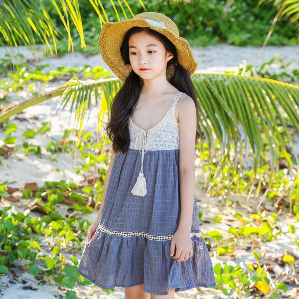 girl's dresses 2021 summer girl dress lace bohemian beach princess cotton sling for girls with necklace 6-16 year, Red;yellow
girl's dresses 2021 summer girl dress lace bohemian beach princess cotton sling for girls with necklace 6-16 year, Red;yellow