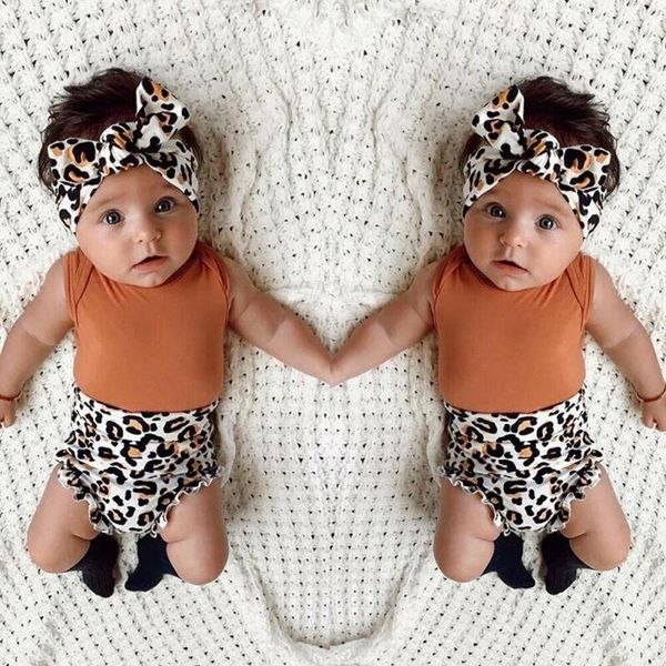 clothing sets toddler baby girls summer sleeveless romper leopard short pants headband outfits casual set, White
clothing sets toddler baby girls summer sleeveless romper leopard short pants headband outfits casual set, White