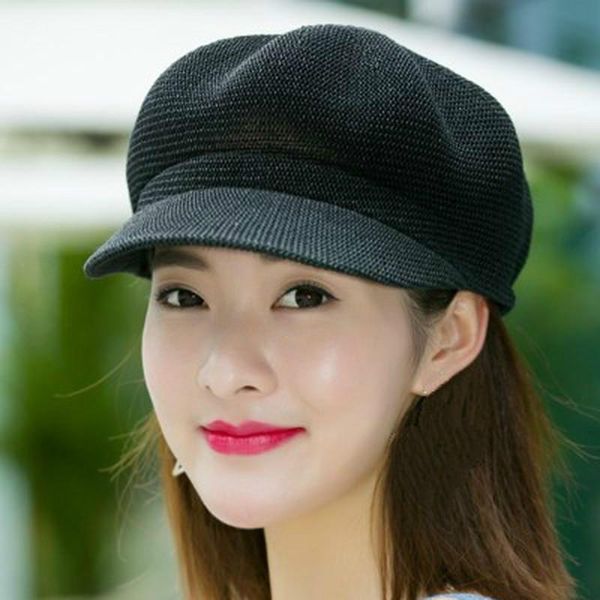 stingy brim hats womans hat summer straw for women sun breathable cap outdoor casual octagonal beret, Blue;gray
stingy brim hats womans hat summer straw for women sun breathable cap outdoor casual octagonal beret, Blue;gray