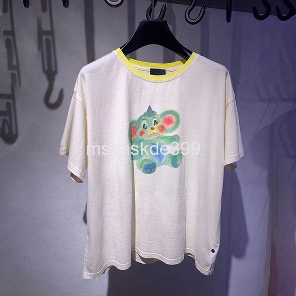 women's t-shirt 6355well niche spring and summer color painting little monster print contrast short sleeve cotton t-shirt women's, White
women's t-shirt 6355well niche spring and summer color painting little monster print contrast short sleeve cotton t-shirt women's, White