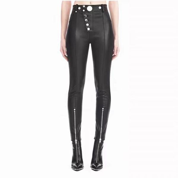 women's pants & capris women 100% genuine sheep leather 2021 fashion real crop jeans trousers, Black;white
women's pants & capris women 100% genuine sheep leather 2021 fashion real crop jeans trousers, Black;white
