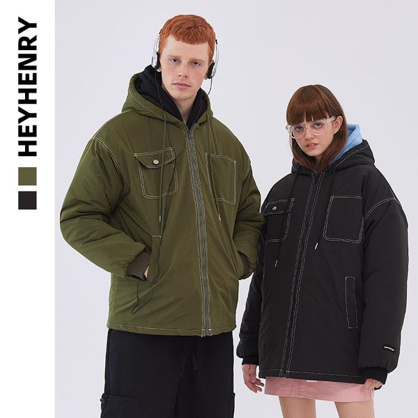 henry autumn winter thickened fashion cotton padded clothes lovers loose and versatile casual hooded coat men men's jackets, Black;brown
henry autumn winter thickened fashion cotton padded clothes lovers loose and versatile casual hooded coat men men's jackets, Black;brown