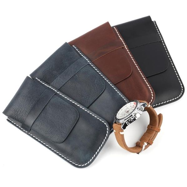 genuine leather watch box collection protection bracelet storage bag portable travel jewelry case for women men boxes & cases, Black;blue
genuine leather watch box collection protection bracelet storage bag portable travel jewelry case for women men boxes & cases, Black;blue