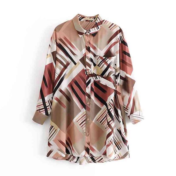 women styled long shirts printed turn down collar sleeve single button blouses spring summer female chiffon 210524, White
women styled long shirts printed turn down collar sleeve single button blouses spring summer female chiffon 210524, White