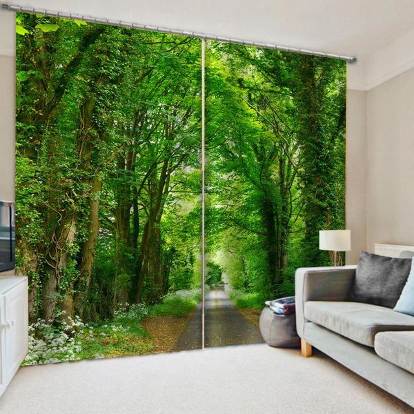 beautiful po fashion customized 3d curtains green forest window curtain for living room decoration & drapes
beautiful po fashion customized 3d curtains green forest window curtain for living room decoration & drapes