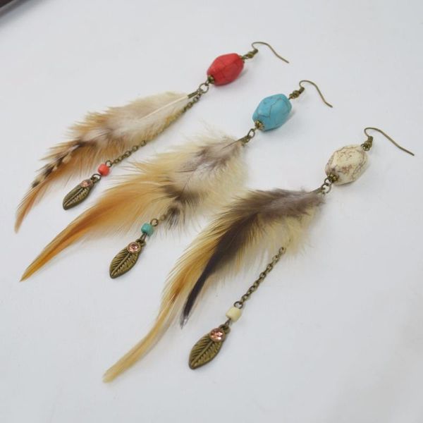 dangle & chandelier vintage bohemian feather long tassel earrings for women resin bead ears brincos tribal ethnic jewelry accessories, Silver
dangle & chandelier vintage bohemian feather long tassel earrings for women resin bead ears brincos tribal ethnic jewelry accessories, Silver