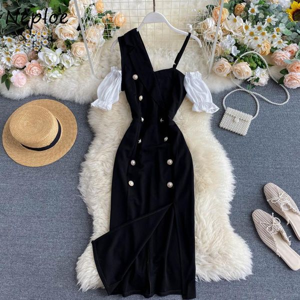 neploe shoulder camis dress women high waist hip a line button vestidos pullover short sleeve temperament robe ol 210423, Black;gray
neploe shoulder camis dress women high waist hip a line button vestidos pullover short sleeve temperament robe ol 210423, Black;gray