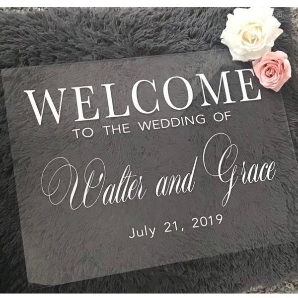 party decoration clear acrylic wedding welcome sign customized signs for couple's name date engagement welcom1
party decoration clear acrylic wedding welcome sign customized signs for couple's name date engagement welcom1