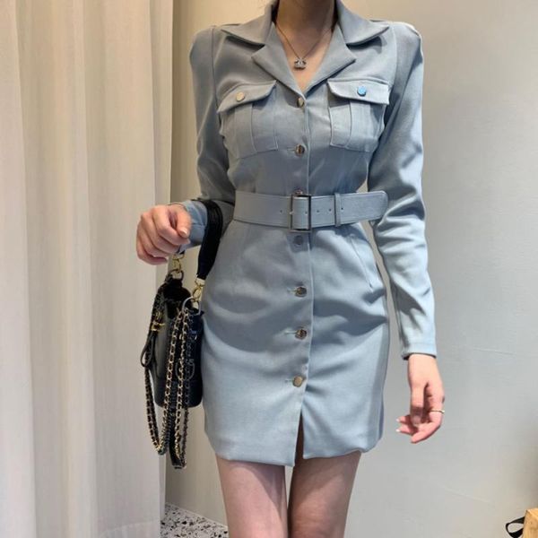 casual dresses women autumn long sleeve single breasted shirt dress sashes fashion elegant mini blazer vestido office lady a-line vintage, Black;gray
casual dresses women autumn long sleeve single breasted shirt dress sashes fashion elegant mini blazer vestido office lady a-line vintage, Black;gray