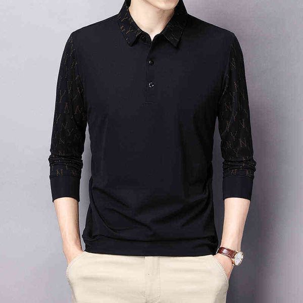 spring and autumn long sleeve t- men's lapel busins polo with cotton t- backing leisure middle-aged pullover t-shirt, White;black
spring and autumn long sleeve t- men's lapel busins polo with cotton t- backing leisure middle-aged pullover t-shirt, White;black