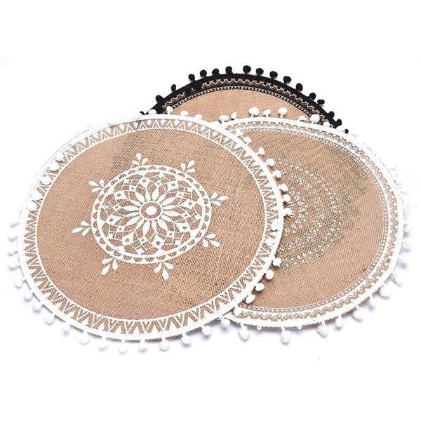 mats & pads round embroidery/lace table placemat nordic style non-slip heat insulation furniture decoration mat coffee cup
mats & pads round embroidery/lace table placemat nordic style non-slip heat insulation furniture decoration mat coffee cup