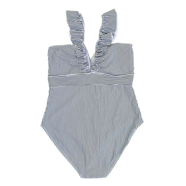 woman blue striped one piece swimwear retro v neck ruffled push up padded high waist swimsuit one-piece suits
woman blue striped one piece swimwear retro v neck ruffled push up padded high waist swimsuit one-piece suits