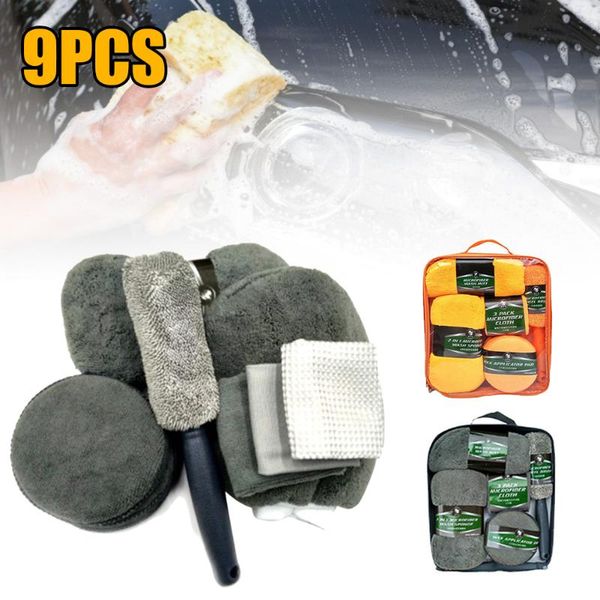 9pcs car cleaning kit microfiber wash towel super absorbent detailing waxing pads tire brush sponge
9pcs car cleaning kit microfiber wash towel super absorbent detailing waxing pads tire brush sponge