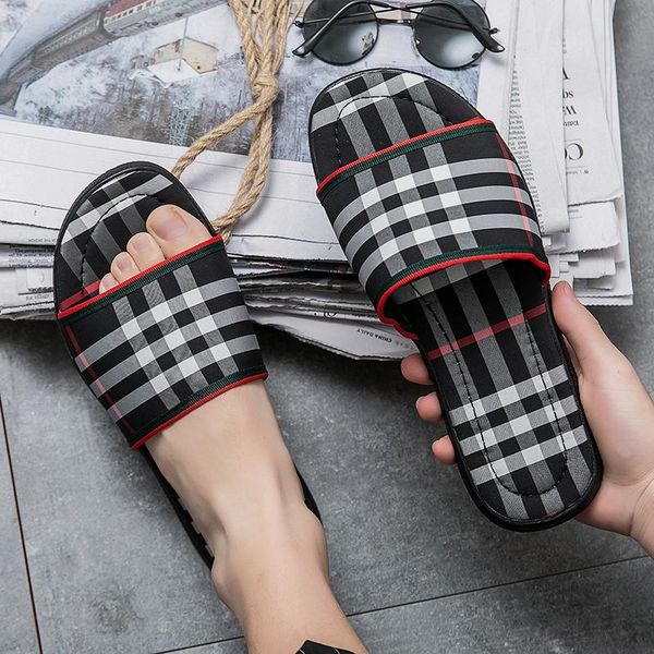 luxury grid pattern slipper men brand designer slides summer beach flat g sandals slippers black khaki outdoor house flip flops high quality
luxury grid pattern slipper men brand designer slides summer beach flat g sandals slippers black khaki outdoor house flip flops high quality