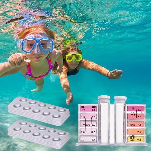 meters 100pcs two-in-one swimming pool tester kit for ph value/dpd1 chlorine test tablets water
meters 100pcs two-in-one swimming pool tester kit for ph value/dpd1 chlorine test tablets water