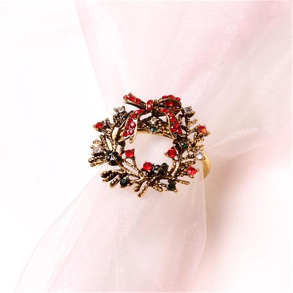 napkin rings 6 / pcs christmas retro wreath ring seat towel buckle wedding decorations
napkin rings 6 / pcs christmas retro wreath ring seat towel buckle wedding decorations