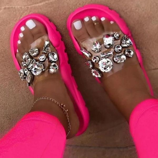 women platform slippers 2021 home wear rhinestone ladies summer casual beach rose orange outside, Black
women platform slippers 2021 home wear rhinestone ladies summer casual beach rose orange outside, Black