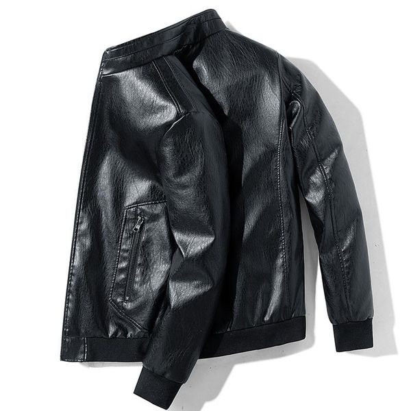 men's fur & faux men leather jackets mens pu motorcycle jacket stand collar coats soild casual slim brand clothing, Black
men's fur & faux men leather jackets mens pu motorcycle jacket stand collar coats soild casual slim brand clothing, Black