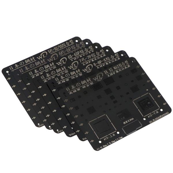 cell phone repairing tools wl bga reballing stencil black steel mesh for ip 5 6 7 8 x xs max xr motherboard tin planting template stainless
cell phone repairing tools wl bga reballing stencil black steel mesh for ip 5 6 7 8 x xs max xr motherboard tin planting template stainless