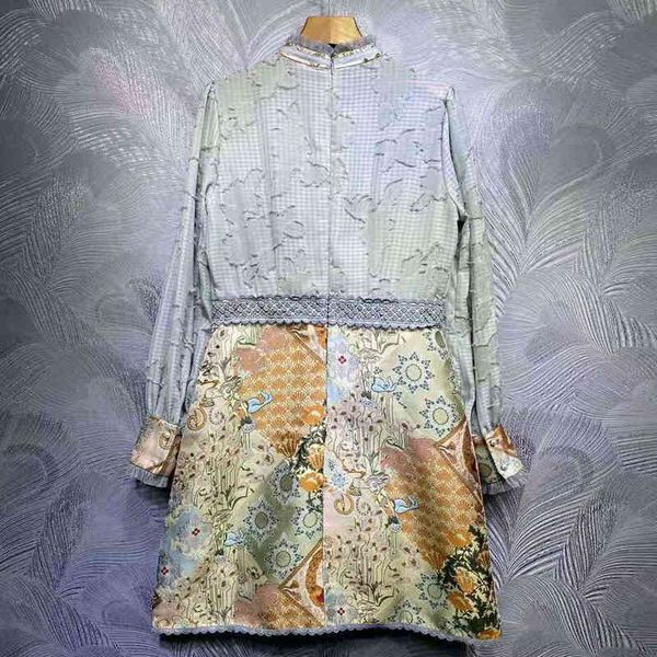 dress vintage seqinyy mini summer fashion design female track blue ribbon attached jacquard flowers impression high quality, Black;gray
dress vintage seqinyy mini summer fashion design female track blue ribbon attached jacquard flowers impression high quality, Black;gray