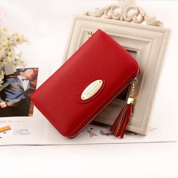 hengsheng zipper fashion women and medium wallet wallet women's tassel wallet multi-card long bag lawsf, Red;black
hengsheng zipper fashion women and medium wallet wallet women's tassel wallet multi-card long bag lawsf, Red;black