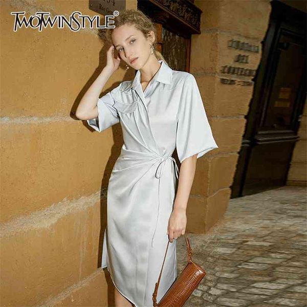 gray elegant shirt dress for women lapel short sleeve high waist lace up casual midi dresses female summer 210520, Black;gray
gray elegant shirt dress for women lapel short sleeve high waist lace up casual midi dresses female summer 210520, Black;gray