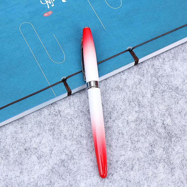 fountain pens red and white gradient metal pen simple office writing business advertising gift school stationery
fountain pens red and white gradient metal pen simple office writing business advertising gift school stationery