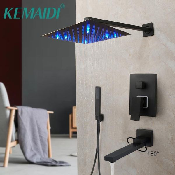 matte black 8 12 16 inch led shower faucet rainfall bathtub rain square head kits swivel spout set bathroom sets
matte black 8 12 16 inch led shower faucet rainfall bathtub rain square head kits swivel spout set bathroom sets