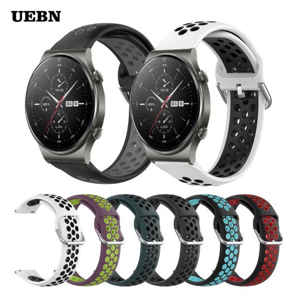 watch bands uebn sport silicone breathable strap for huawei gt 2 pro bracelet 42mm 46mm 2e replacement watchbands, Black;brown
watch bands uebn sport silicone breathable strap for huawei gt 2 pro bracelet 42mm 46mm 2e replacement watchbands, Black;brown