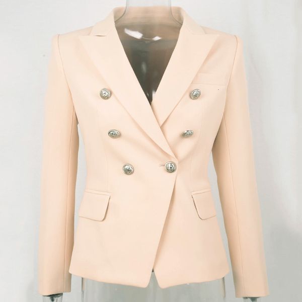 spring autumn design european american solid beige jackets double breasted buttons skinny fit blazers plus size 201009, White;black
spring autumn design european american solid beige jackets double breasted buttons skinny fit blazers plus size 201009, White;black
