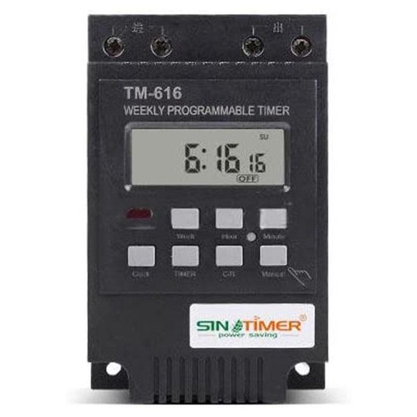 smart home control sinotimer tm616 30amp 4pins 7 days programmable timer din rail mount switch digital 110v ac relay
smart home control sinotimer tm616 30amp 4pins 7 days programmable timer din rail mount switch digital 110v ac relay