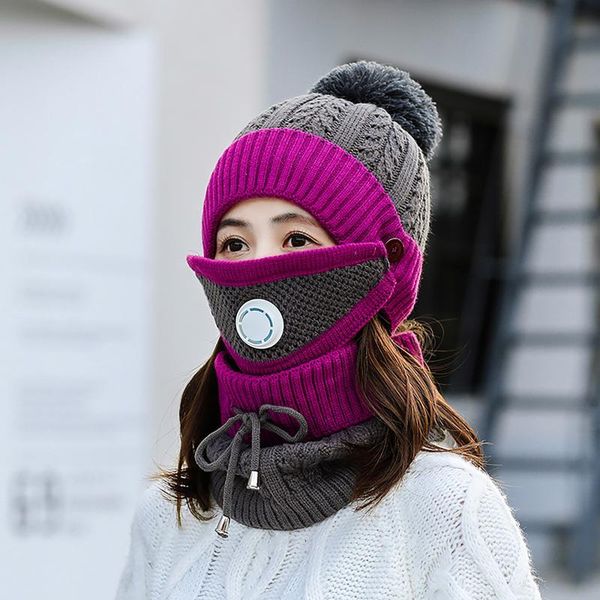 berets winter women knitted hat set 2021soft wool scart cap girl warm solid skull bonnet with neck warmmer thick fleece lined female, Blue;gray
berets winter women knitted hat set 2021soft wool scart cap girl warm solid skull bonnet with neck warmmer thick fleece lined female, Blue;gray