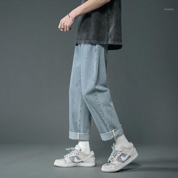men's pants men's high street jeans for men straight korean style casual denim harajuku baggy oversize trousers male, Black
men's pants men's high street jeans for men straight korean style casual denim harajuku baggy oversize trousers male, Black