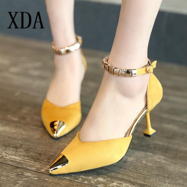 spring women pumps buckles high heel shoes fashion metal pointed toe casual sandals party l378, Black
spring women pumps buckles high heel shoes fashion metal pointed toe casual sandals party l378, Black