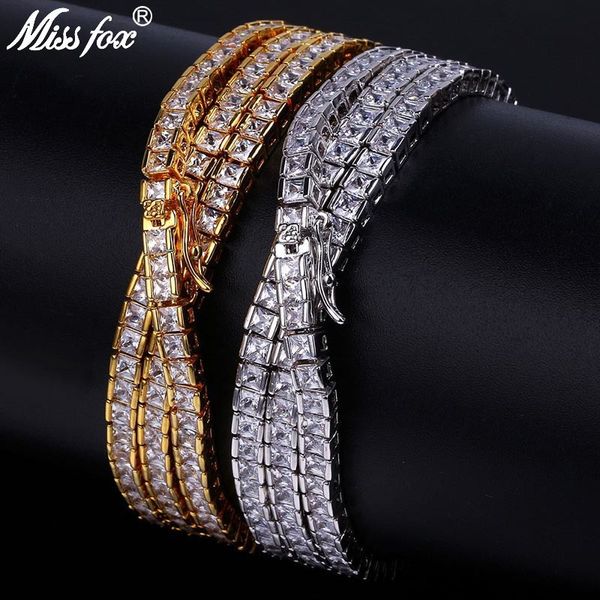 missfox hip hop 4mm all iced out mens bling square cut lab simulated 24k gold plated aaa cz stones tennis chain 18-30 inches x0509, Black
missfox hip hop 4mm all iced out mens bling square cut lab simulated 24k gold plated aaa cz stones tennis chain 18-30 inches x0509, Black