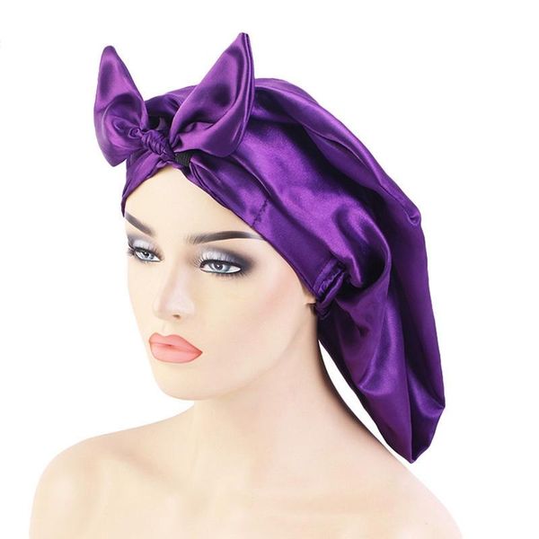 beanie/skull caps women solid color satin knotted bow long tube foldable bonnets waterproof silky night sleeping headscarf shower, Blue;gray
beanie/skull caps women solid color satin knotted bow long tube foldable bonnets waterproof silky night sleeping headscarf shower, Blue;gray