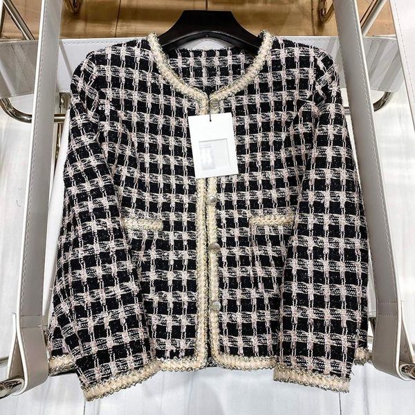 women's jackets fashion position plaid tweed jacket women camellia o-neck long sleeve hook-button hand-border coat lady 2021, Black;brown
women's jackets fashion position plaid tweed jacket women camellia o-neck long sleeve hook-button hand-border coat lady 2021, Black;brown