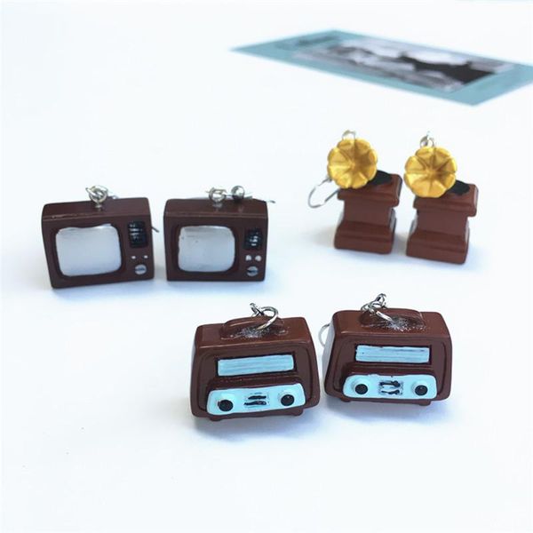 dangle & chandelier funny earrings women simulation camera phonograph radio for home appliance fashion jewelry, Silver
dangle & chandelier funny earrings women simulation camera phonograph radio for home appliance fashion jewelry, Silver