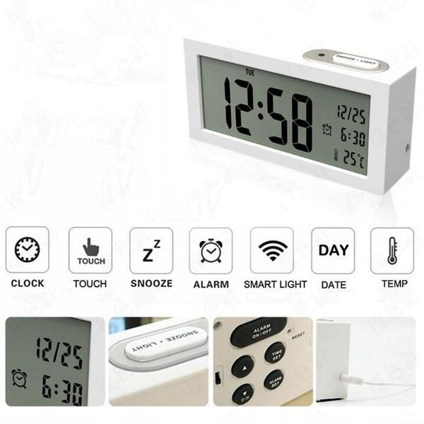 mirror alarm clock led digital snooze calendar time temperature display with backlight support powered by 3pcs battery other clocks & acc ac
mirror alarm clock led digital snooze calendar time temperature display with backlight support powered by 3pcs battery other clocks & acc ac