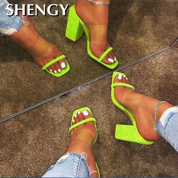 dress shoes 2021 women sandals transparent ladies high heel slippers candy color open toes thick fashion female slides, Black
dress shoes 2021 women sandals transparent ladies high heel slippers candy color open toes thick fashion female slides, Black