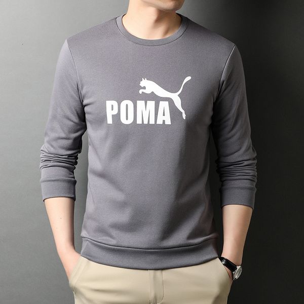 spring autumn style sweater men's leisure long sleeve middle-aged and young people's personalized printed t-shirt bottoms fashion, White;black 
spring autumn style sweater men's leisure long sleeve middle-aged and young people's personalized printed t-shirt bottoms fashion, White;black