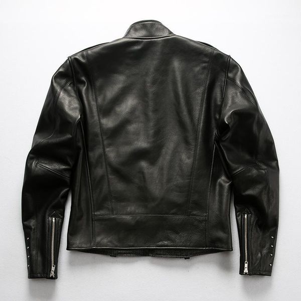fashion 2021 men's mortorcycle biker jacket slim fit black pocket genuine leather men cowskin real coat & faux
fashion 2021 men's mortorcycle biker jacket slim fit black pocket genuine leather men cowskin real coat & faux